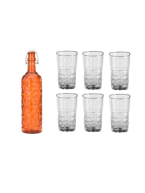 water milk serving and storing bottle and glass set- a624 - 18806075 - Very Small Image - 1