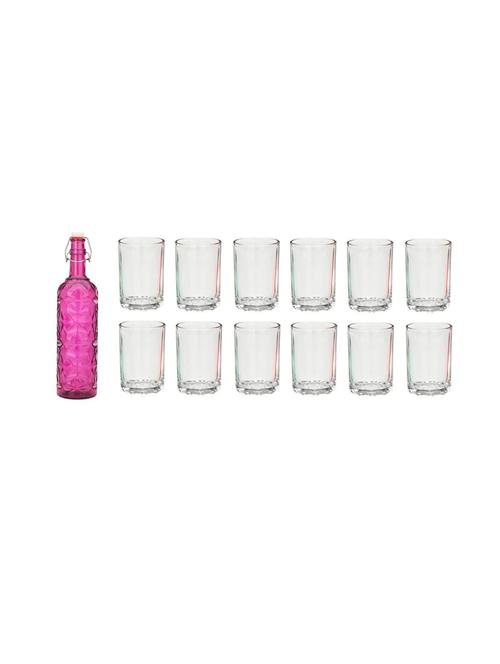 water milk serving and storing bottle and glass set- a661 - 18806111 - Very Small Image - 1