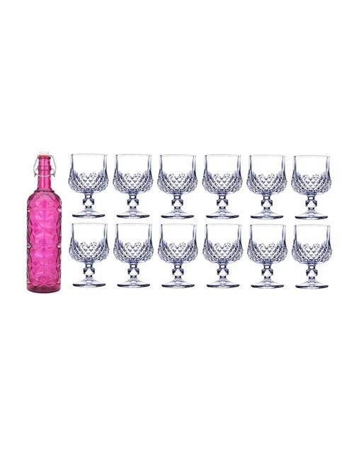 water milk serving and storing bottle and glass set- a668 - 18806118 - Very Small Image - 1