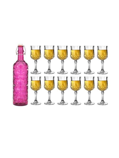 water milk serving and storing bottle and glass set- a669 - 18806119 - Very Small Image - 1
