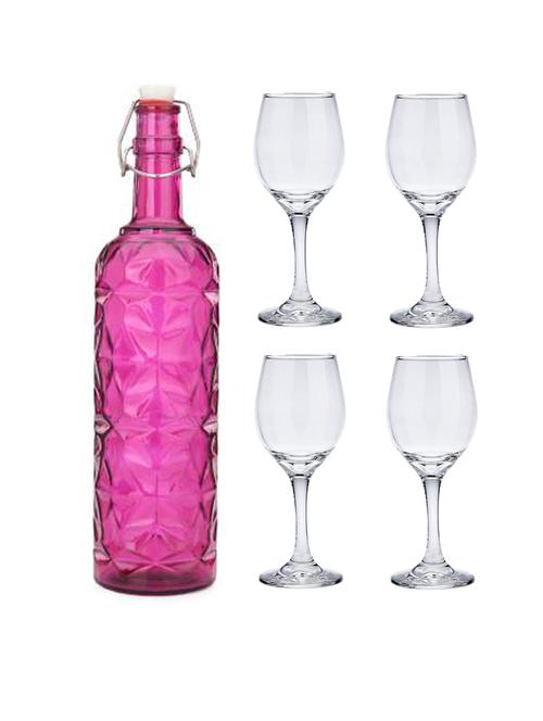 water milk serving and storing bottle and glass set- a760 - 18806207 - Very Small Image - 1