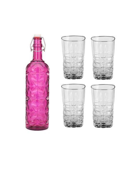 water milk serving and storing bottle and glass set- a764 - 18806211 - Very Small Image - 1