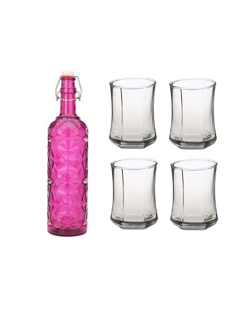 water milk serving and storing bottle and glass set- a766 - 18806213 - Very Small Image - 1