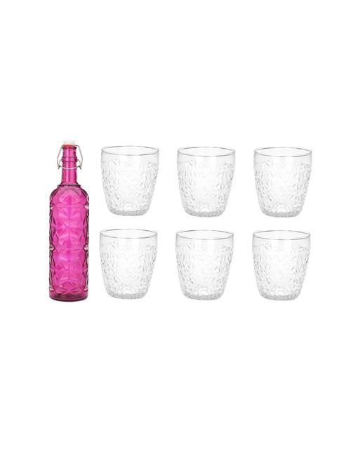 water milk serving and storing bottle and glass set- a775 - 18806222 - Very Small Image - 1