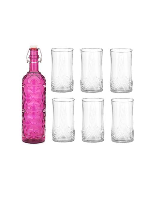 water milk serving and storing bottle and glass set- a781 - 18806227 - Very Small Image - 1