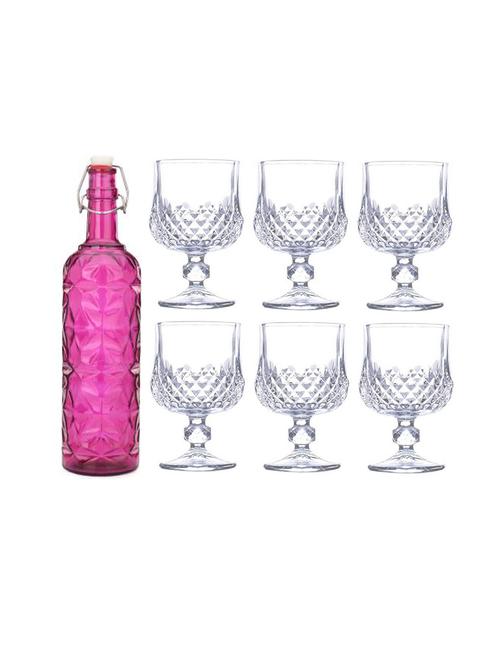 water milk serving and storing bottle and glass set- a808 - 18806254 - Very Small Image - 1