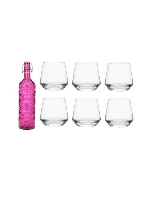 water milk serving and storing bottle and glass set- a841 - 18806286 - Very Small Image - 1