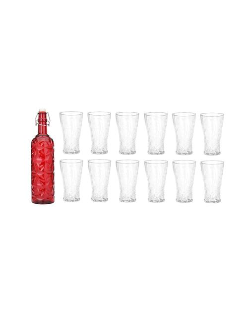 water milk serving and storing bottle and glass set- a865 - 18806309 - Very Small Image - 1