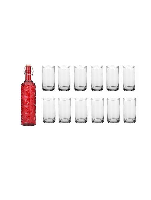 water milk serving and storing bottle and glass set- a899 - 18806342 - Very Small Image - 1