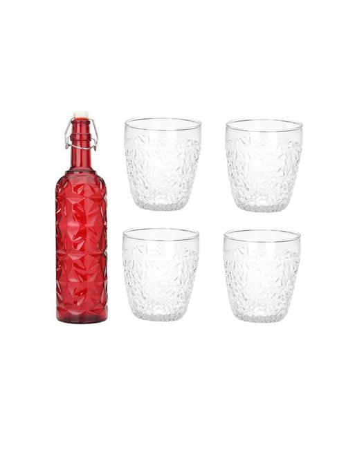 water milk serving and storing bottle and glass set- a915 - 18806358 - Very Small Image - 1