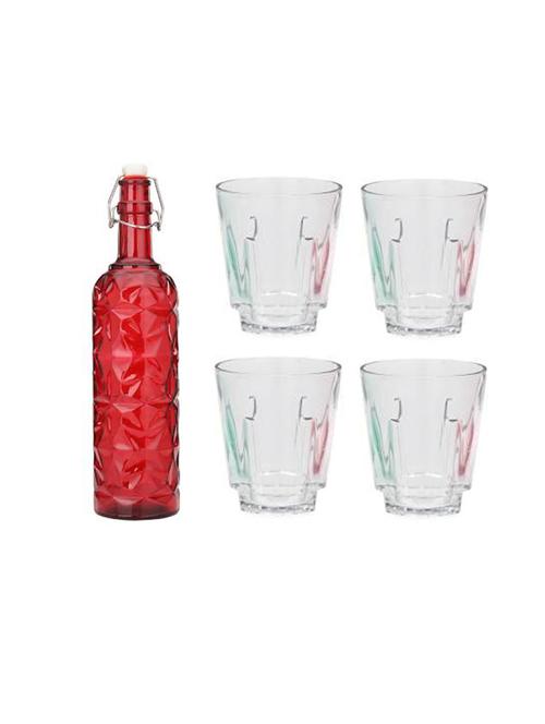 water milk serving and storing bottle and glass set- a936 - 18806378 - Very Small Image - 1