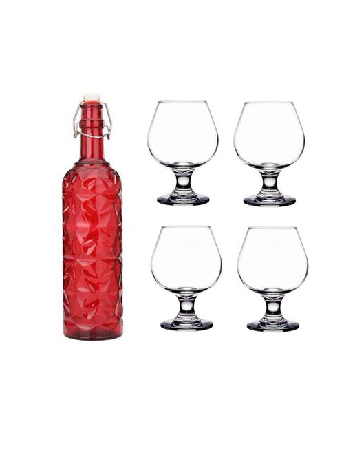 water milk serving and storing bottle and glass set - a25 - 18806414 - Very Small Image - 1