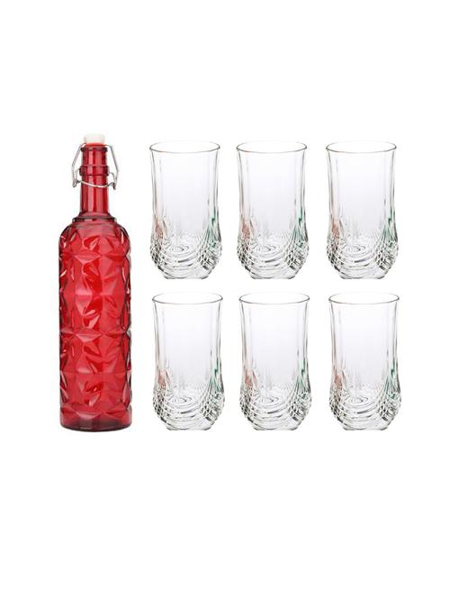 water milk serving and storing bottle and glass set - a53 - 18806441 - Very Small Image - 1