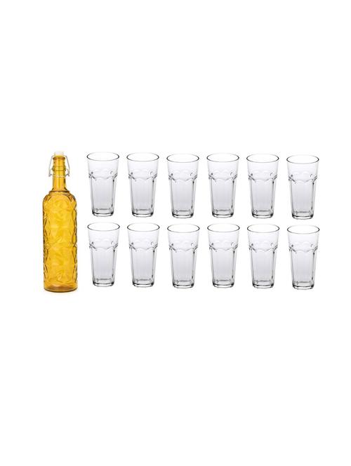 water milk serving and storing bottle and glass set - 18806525 - Very Small Image - 1