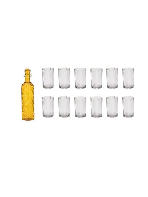 water milk serving and storing bottle and glass set - 18806542 - Very Small Image - 1