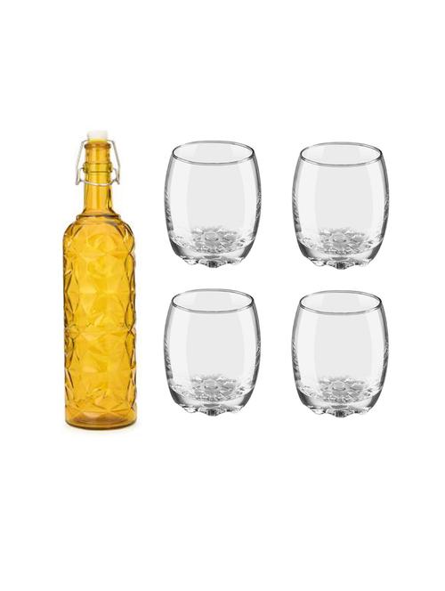 water milk serving and storing bottle and glass set - 18806560 - Very Small Image - 1
