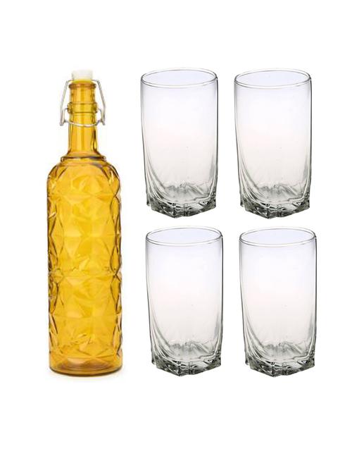 water milk serving and storing bottle and glass set - 18806572 - Very Small Image - 1
