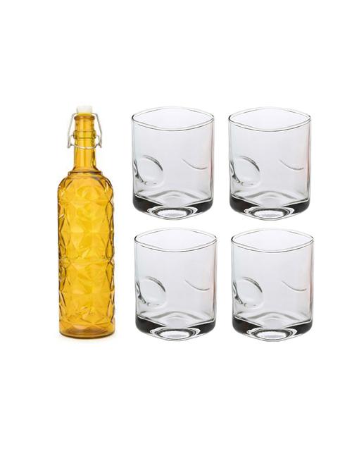 water milk serving and storing bottle and glass set - 18806585 - Very Small Image - 1
