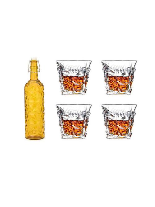 water milk serving and storing bottle and glass set - 18806624 - Very Small Image - 1