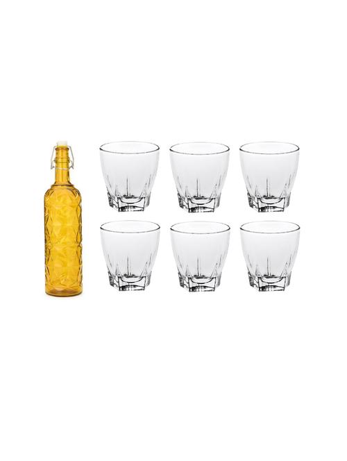 water milk serving and storing bottle and glass set - 18806631 - Very Small Image - 1