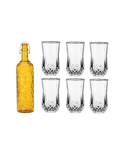 water milk serving and storing bottle and glass set - 18806632 - Very Small Image - 1