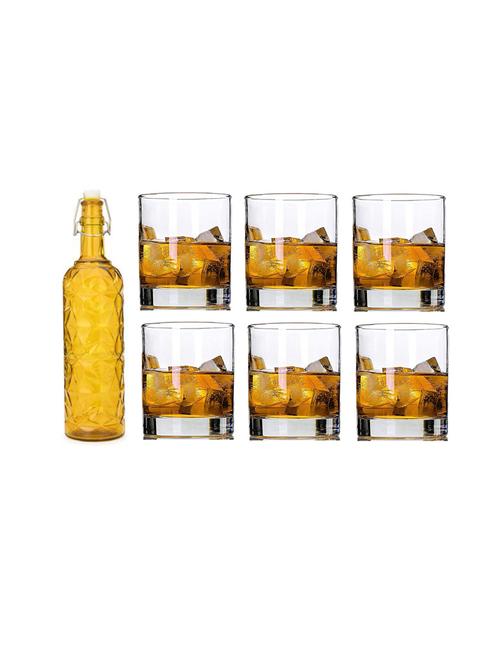 water milk serving and storing bottle and glass set - 18806646 - Very Small Image - 1