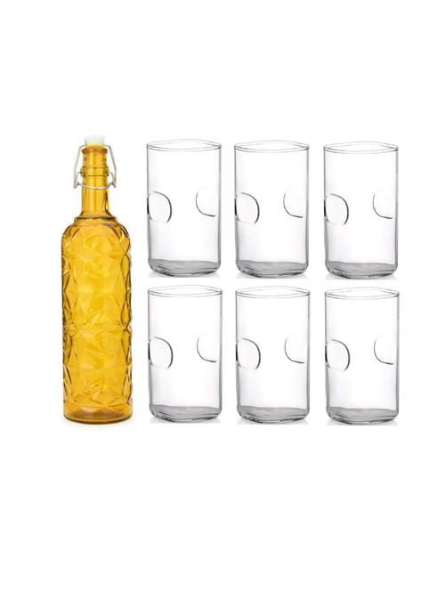 water milk serving and storing bottle and glass set - 18806652 - Very Small Image - 1