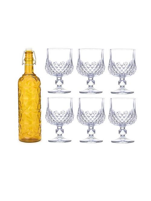 water milk serving and storing bottle and glass set - 18806662 - Very Small Image - 1