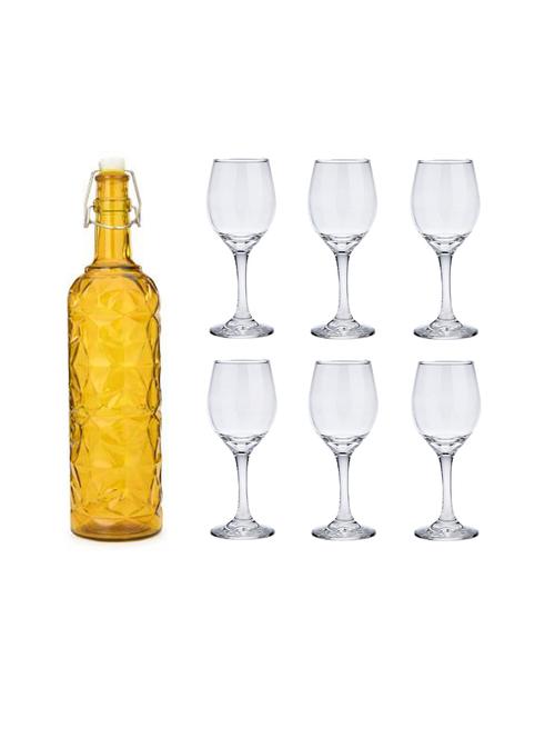 water milk serving and storing bottle and glass set - 18806683 - Very Small Image - 1