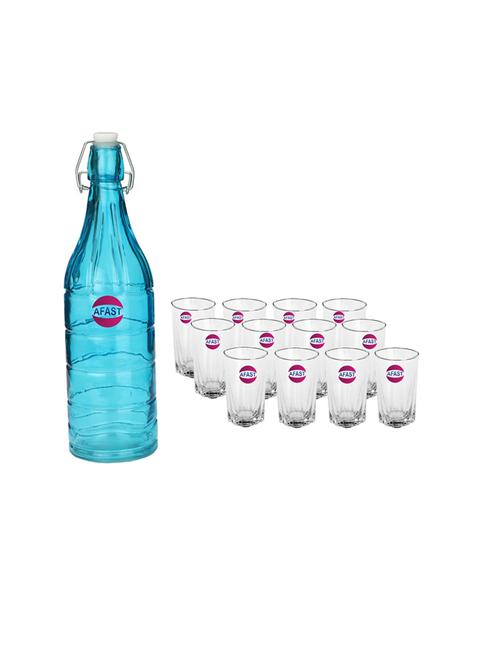water milk serving and storing bottle and glass set - 18806706 - Very Small Image - 1