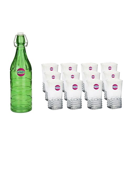 water milk serving and storing bottle and glass set - 18806737 - Very Small Image - 1