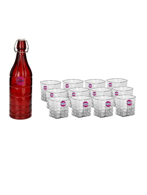 water milk serving and storing bottle and glass set - 18806776 - Very Small Image - 1