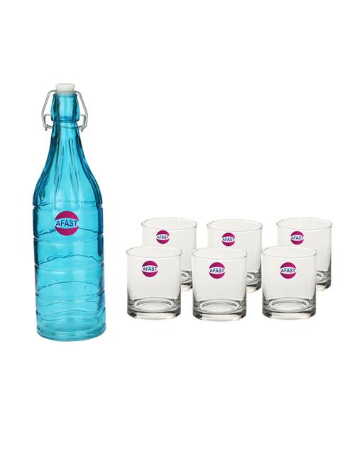 water milk serving and storing bottle and glass set - 18806783 - Very Small Image - 1