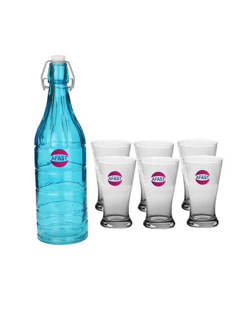 water milk serving and storing bottle and glass set - 18806793 - Very Small Image - 1