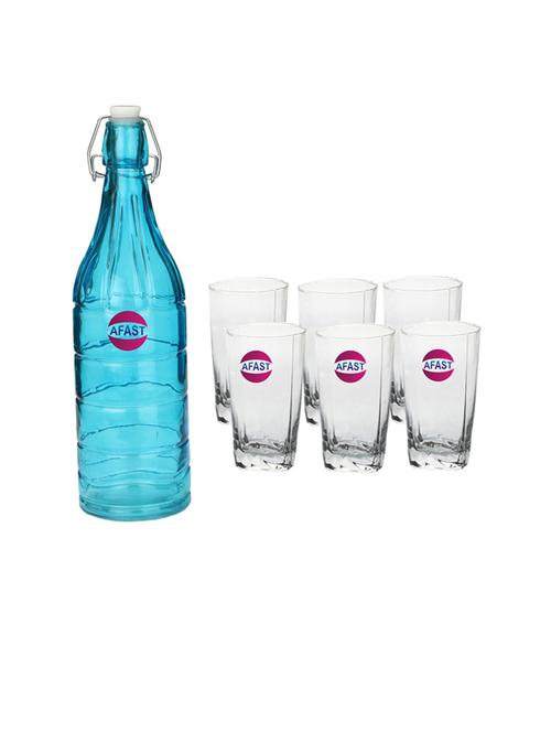 water milk serving and storing bottle and glass set - 18806799 - Very Small Image - 1