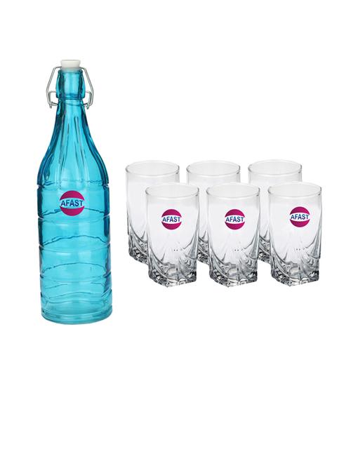 water milk serving and storing bottle and glass set - 18806800 - Very Small Image - 1