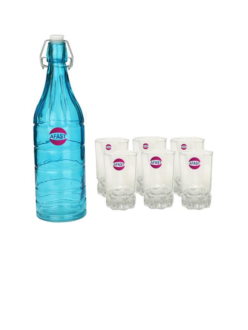water milk serving and storing bottle and glass set - 18806804 - Very Small Image - 1