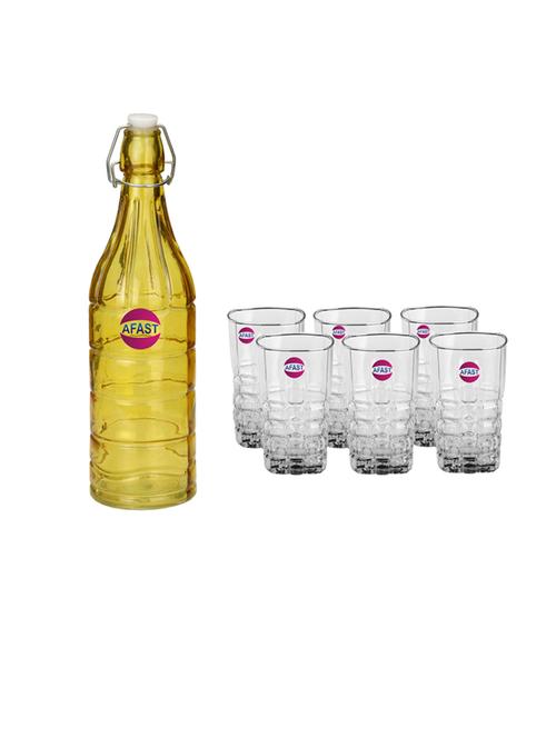 water milk serving and storing bottle and glass set - 18806831 - Very Small Image - 1