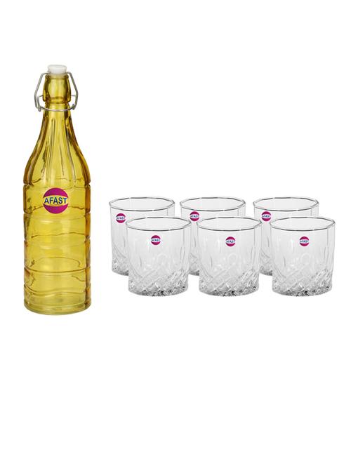 water milk serving and storing bottle and glass set - 18806832 - Very Small Image - 1