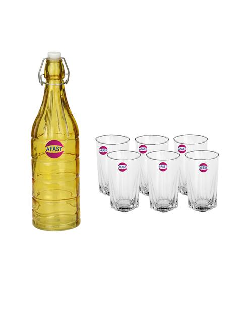 water milk serving and storing bottle and glass set - 18806838 - Very Small Image - 1