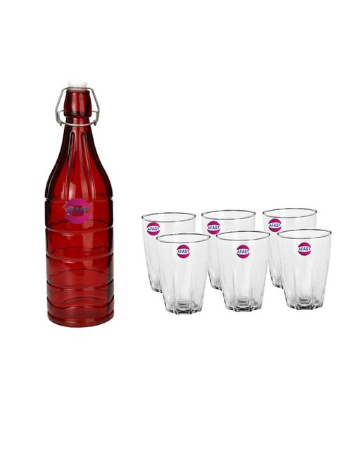 water milk serving and storing bottle and glass set - 18806861 - Very Small Image - 1