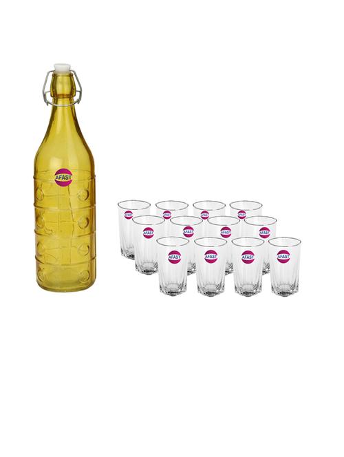 water milk serving and storing bottle and glass set - 18806882 - Very Small Image - 1