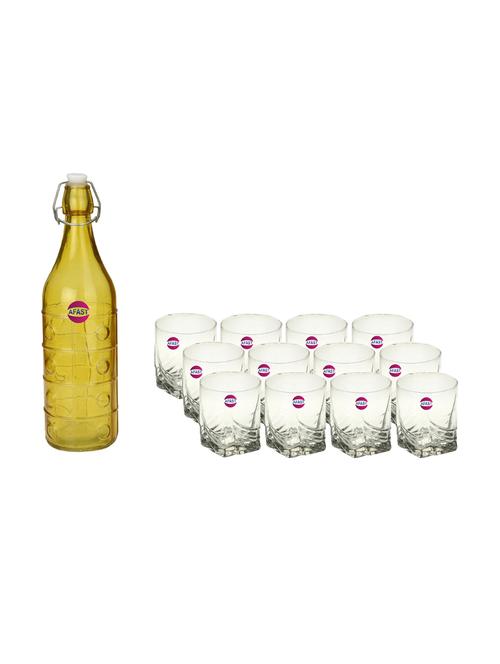 water milk serving and storing bottle and glass set - 18806890 - Very Small Image - 1