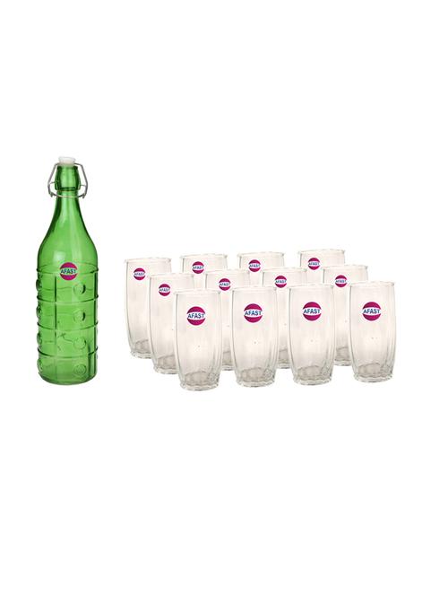 water milk serving and storing bottle and glass set - 18806895 - Very Small Image - 1