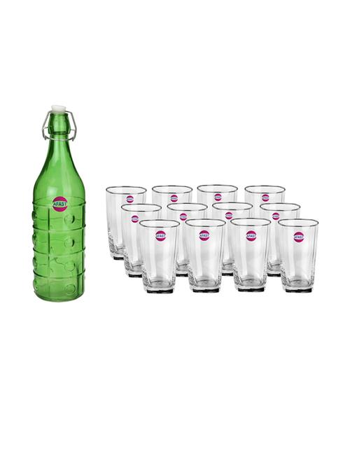 water milk serving and storing bottle and glass set - 18806901 - Very Small Image - 1