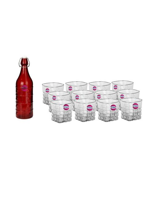 water milk serving and storing bottle and glass set - 18806930 - Very Small Image - 1