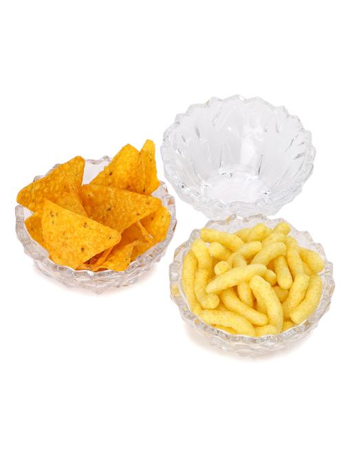 multi-purpose tableware snack/ veritable serving bowl, glass, pack of 4 - 18807030 - Very Small Image - 1