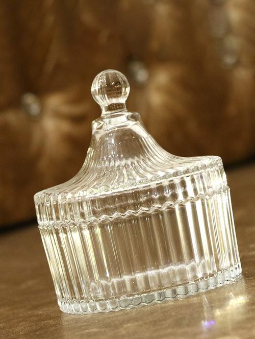 glass serving bowl with lid - 18807046 - Very Small Image - 1