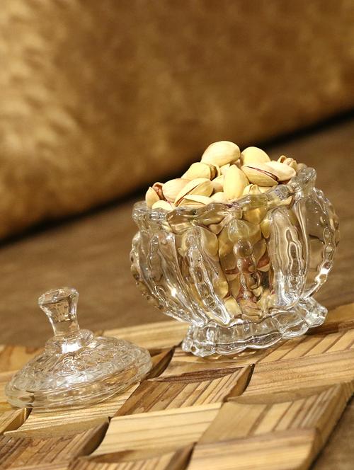 glass serving bowl with lid - 18807048 - Very Small Image - 1