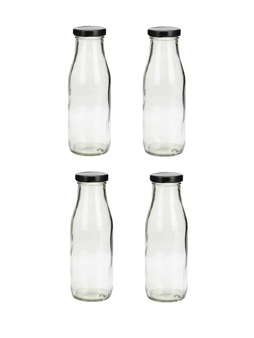 multipurpose kitchen storage glass milk bottle with lid -a38 - 18807165 - Very Small Image - 1